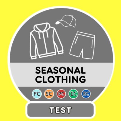 Seasonal Clothing French Test