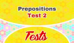 French prepositions test 2